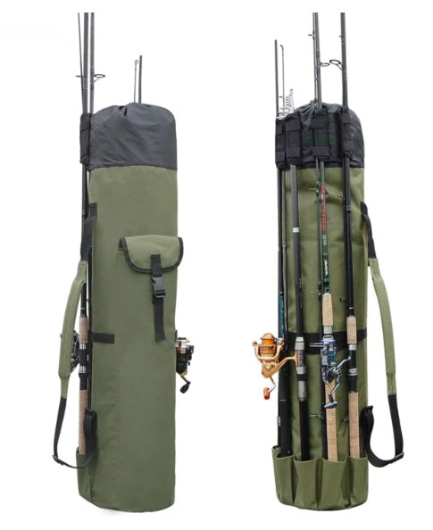 Multi-functional fishing rod package close-up