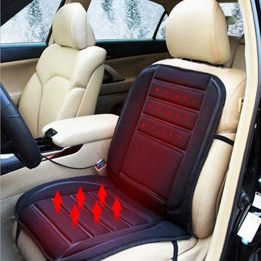 12V Car Heated Seat Cushion - Universal Fit with Temperature Control front view