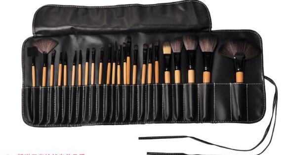 24-Piece Professional Makeup Brush Set – Synthetic Hair Brushes with PU Gift Bag