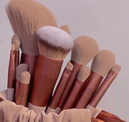 13-Piece Makeup Brush Set – Soft Synthetic Brushes for Foundation, Blush & Eye