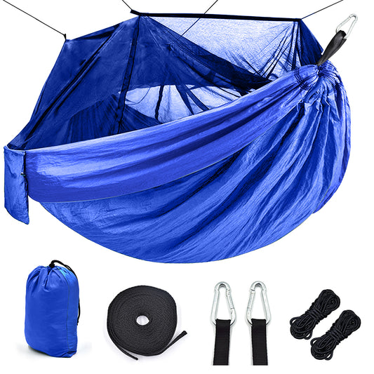 Camping Hammock with Mosquito Net - Portable Outdoor Hammock front view