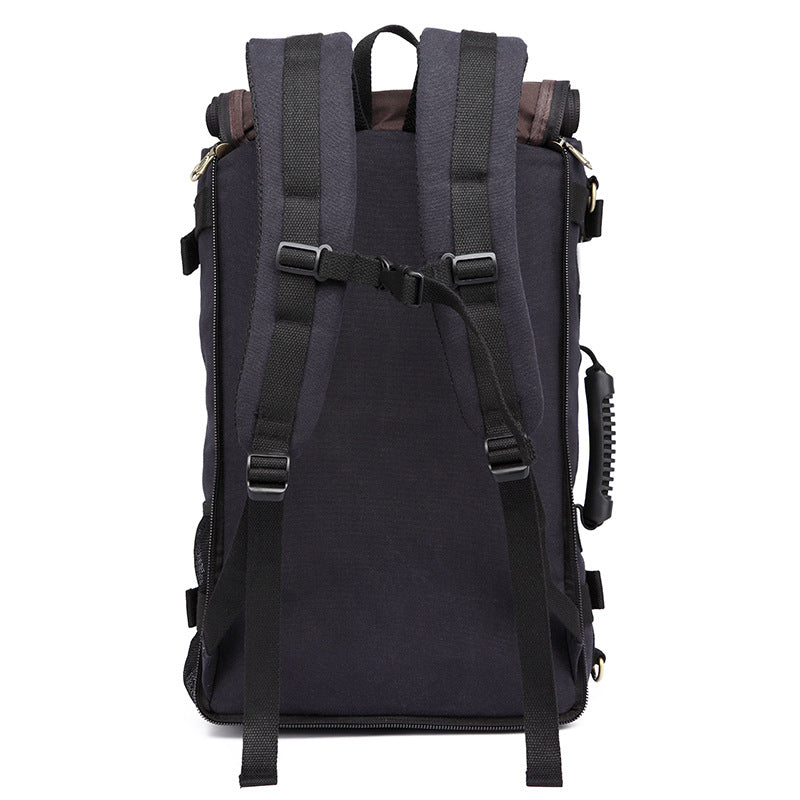 20-35L Waterproof Canvas Hiking Backpack - Breathable Mountaineering Daypack close-up