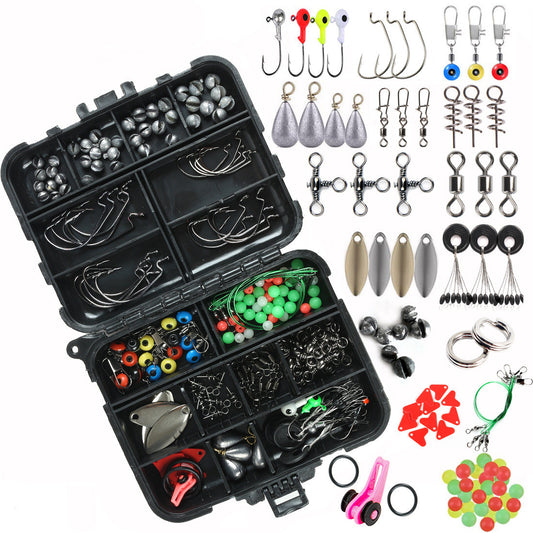 188-Piece Fishing Accessories Kit - Complete Tackle Box Set front view