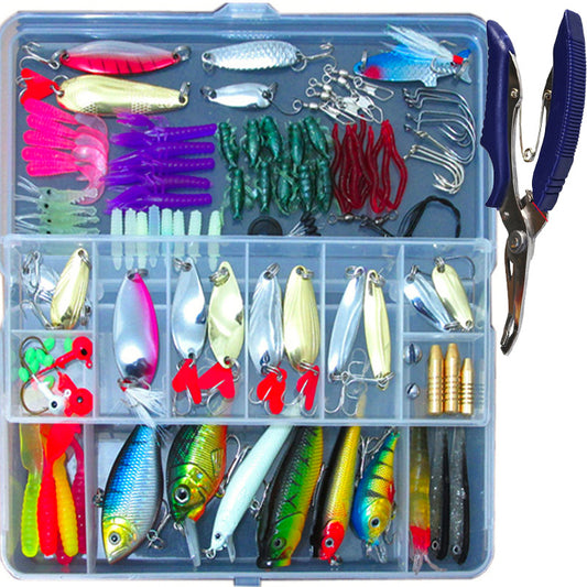 132-Piece Fishing Tackle Kit - Complete Lures and Accessories Set with Storage Box default front view