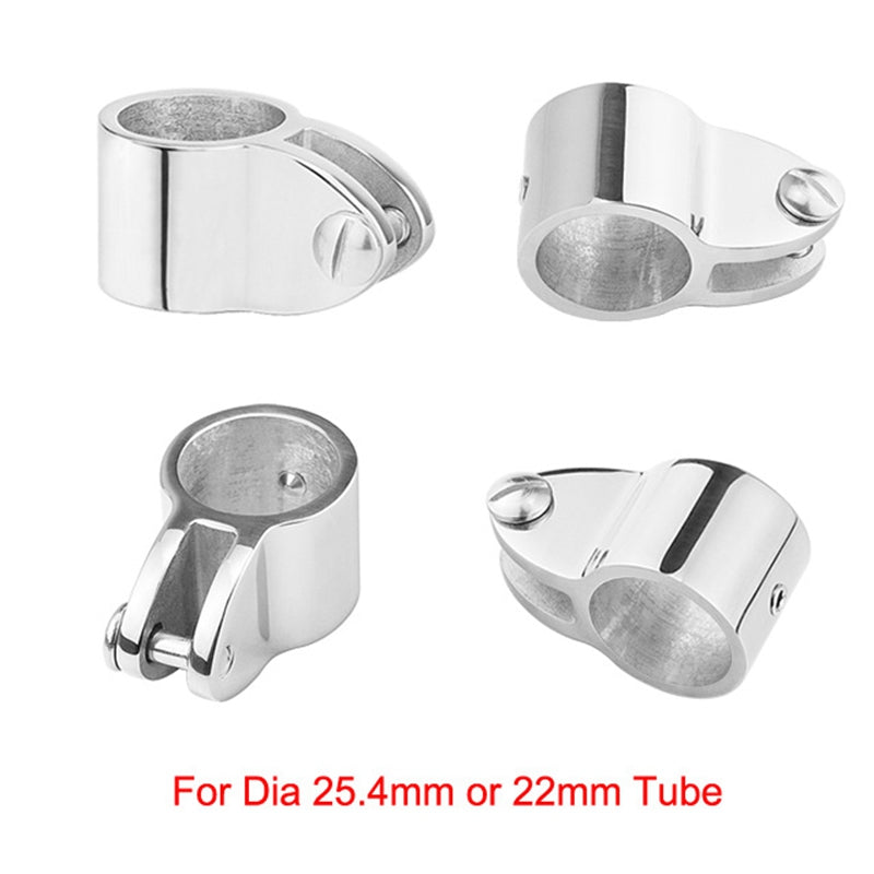 12 PCS Universal 3-Bow Bimini Top Stainless Steel 316 Marine Hardware Set Deck side view