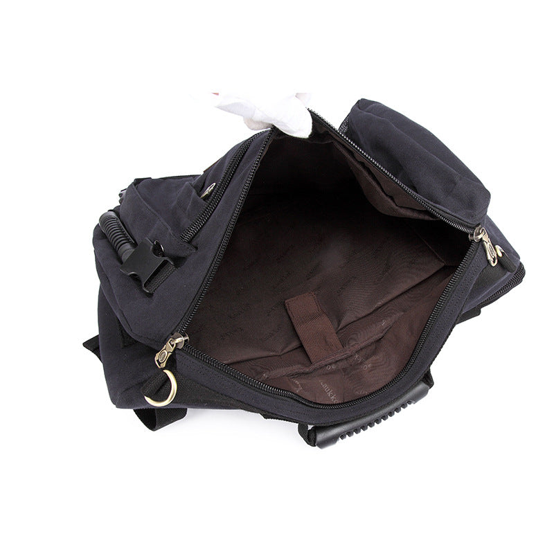 20-35L Waterproof Canvas Hiking Backpack - Breathable Mountaineering Daypack detail view