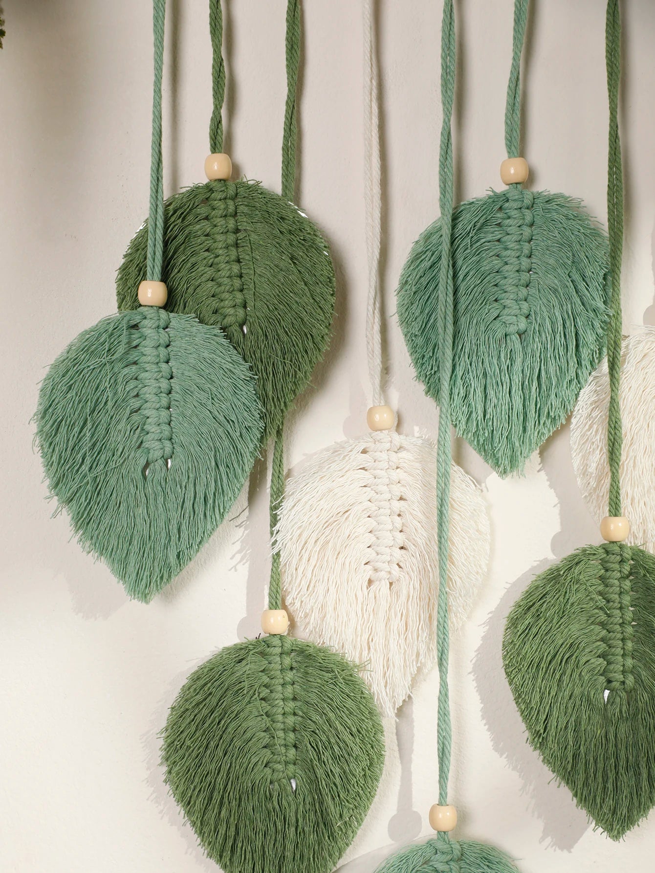 Handmade Leaf Macrame Wall Tapestry - Boho Wall Hanging product image