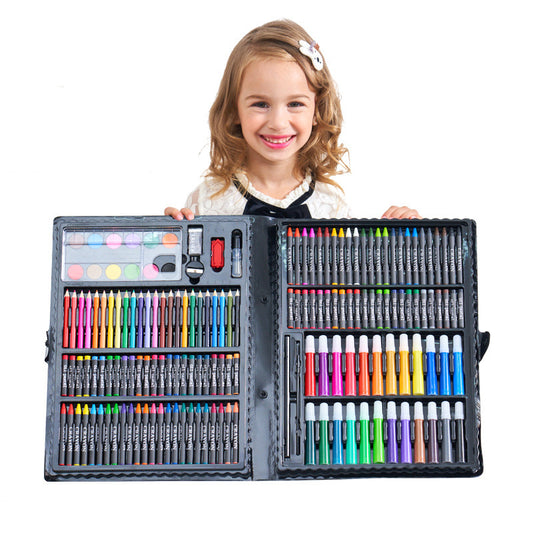 168 Piece Art Set - Complete Painting and Drawing Supplies Kit front view