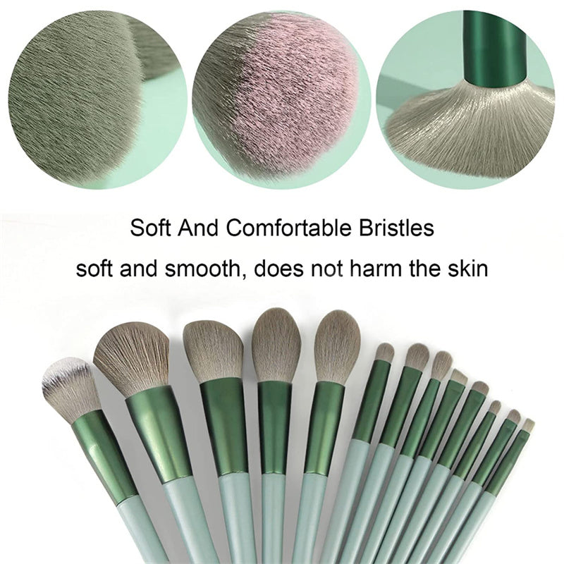 13-Piece Makeup Brush Set – Soft Synthetic Brushes for Foundation, Blush & Eye